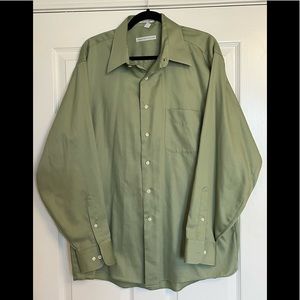 NWOT Geoffrey Beene Regular Fit Sateen Dress Shirt